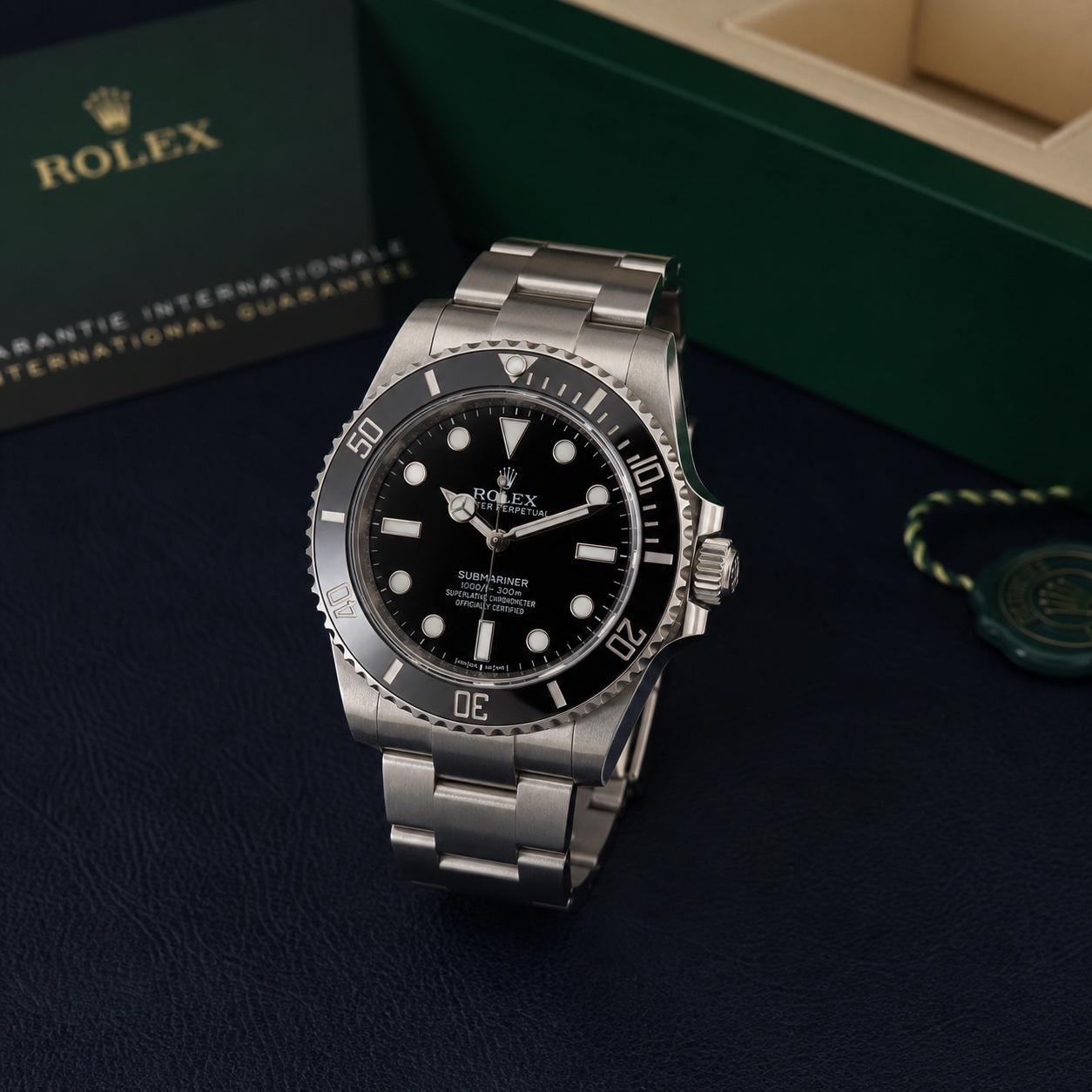 2024 Submariner No-Date, front three-quarter view